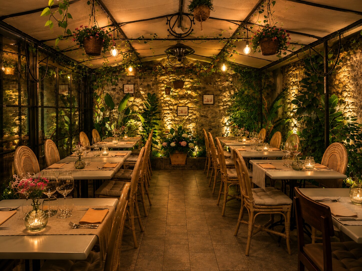 Dehor climatizzato del Cortiletto Bistrot