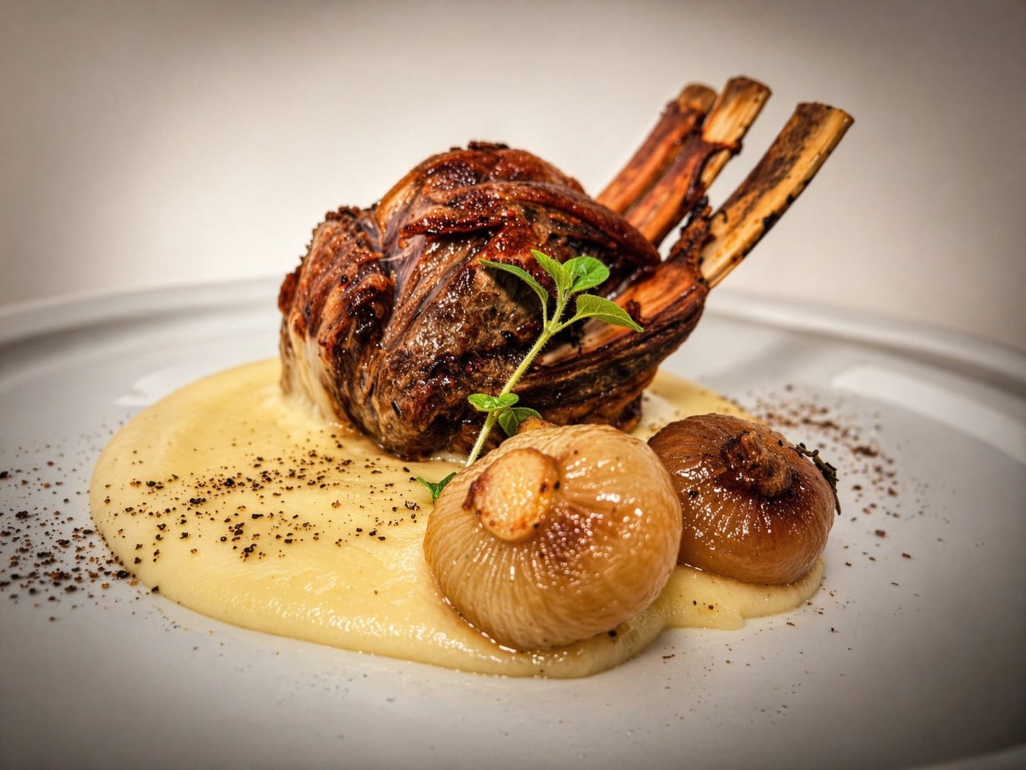 Secondo piatto di cucina italiana contemporanea